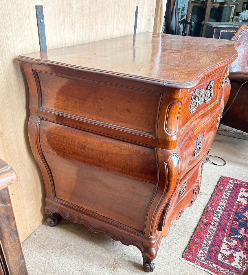 Commode bordelaise de Style Louis XV en cerisier, XIX S-photo-2