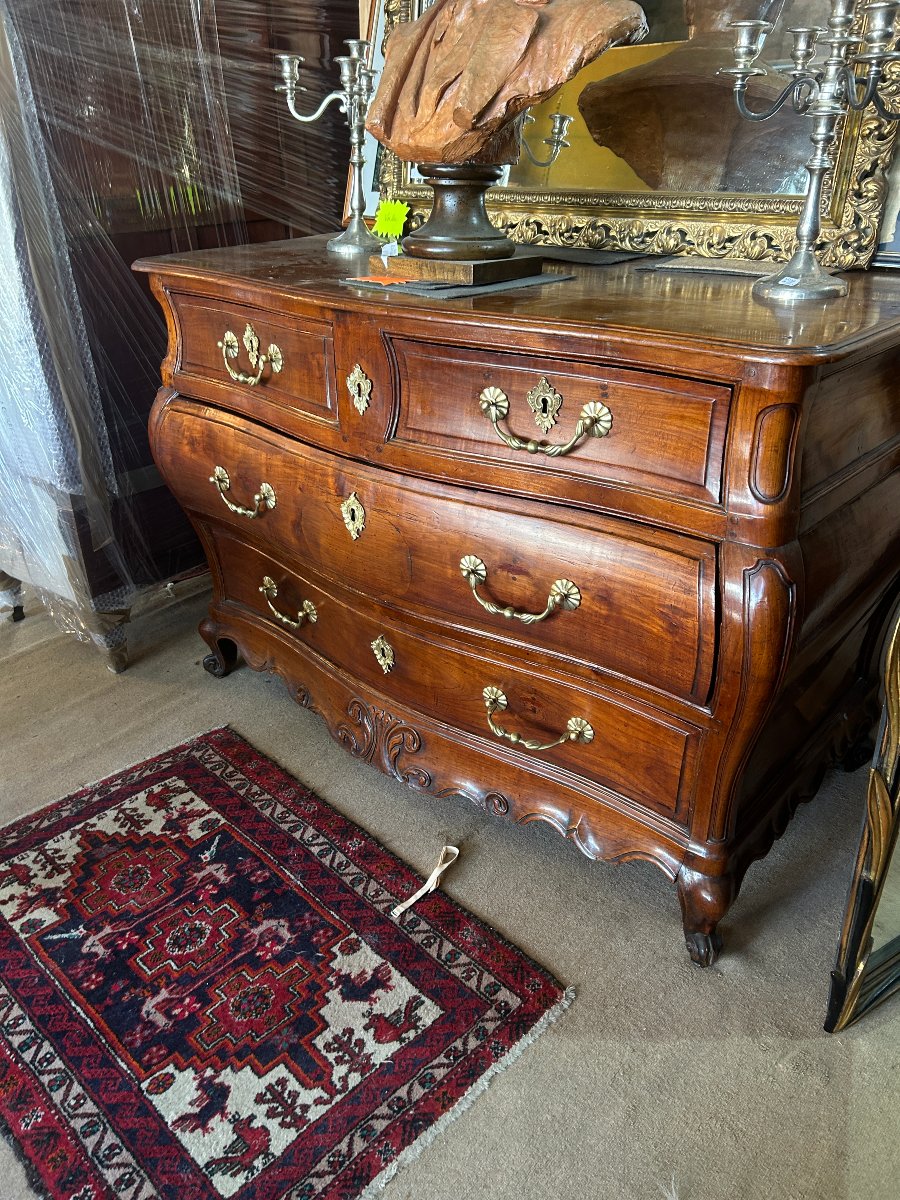 Commode bordelaise de Style Louis XV en cerisier, XIX S-photo-2
