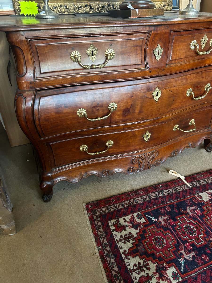 Commode bordelaise de Style Louis XV en cerisier, XIX S-photo-3