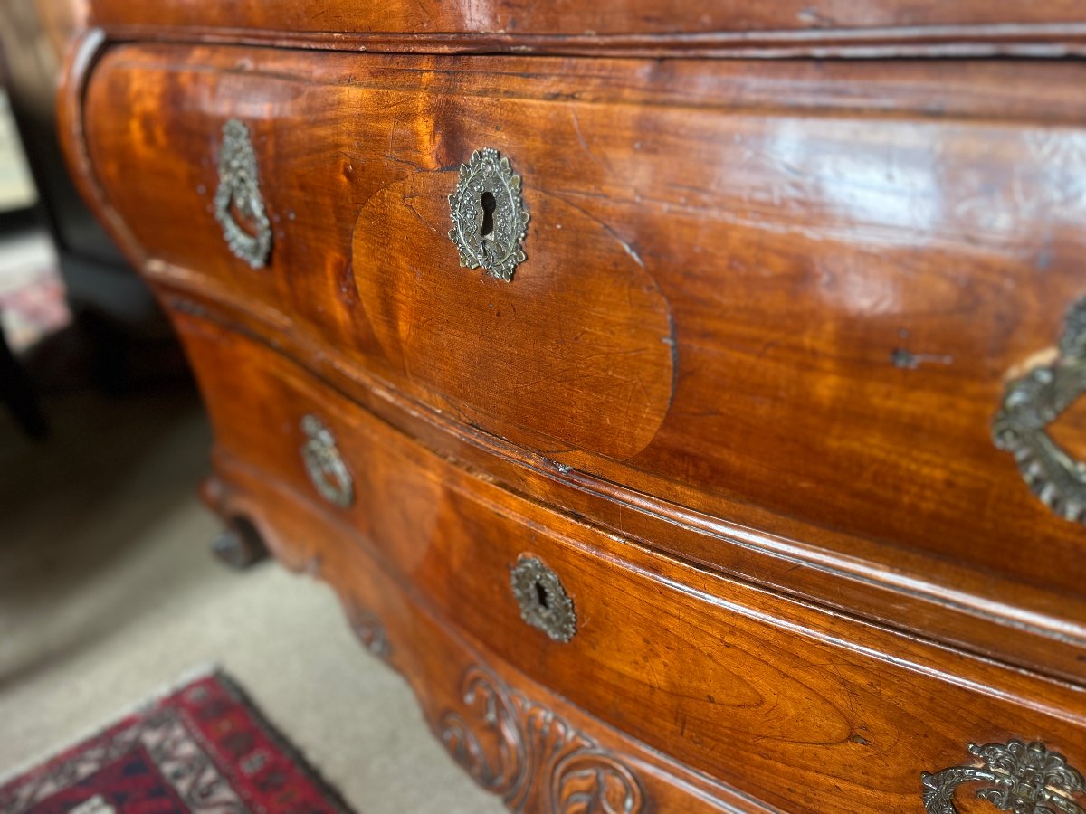 Commode bordelaise de Style Louis XV en cerisier, XIX S-photo-3