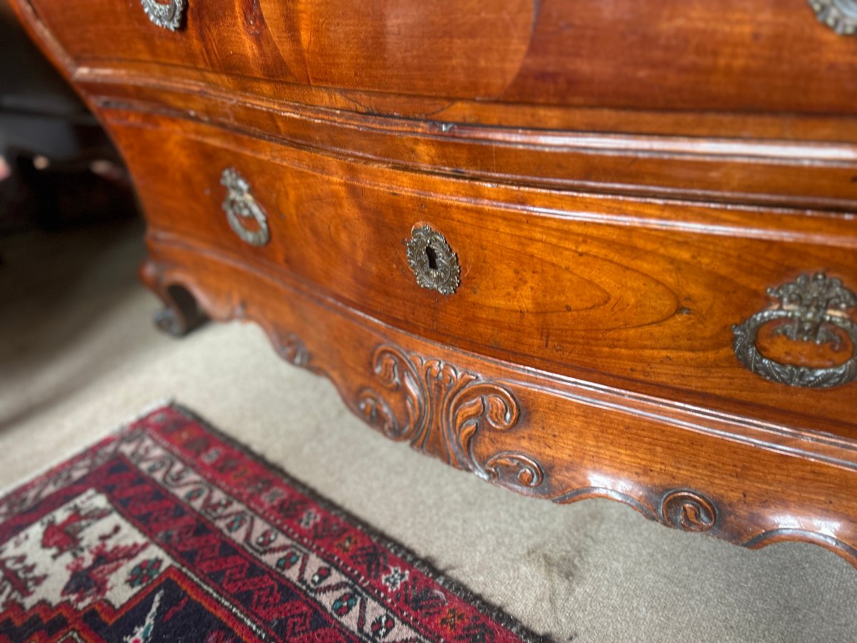 Commode bordelaise de Style Louis XV en cerisier, XIX S-photo-4