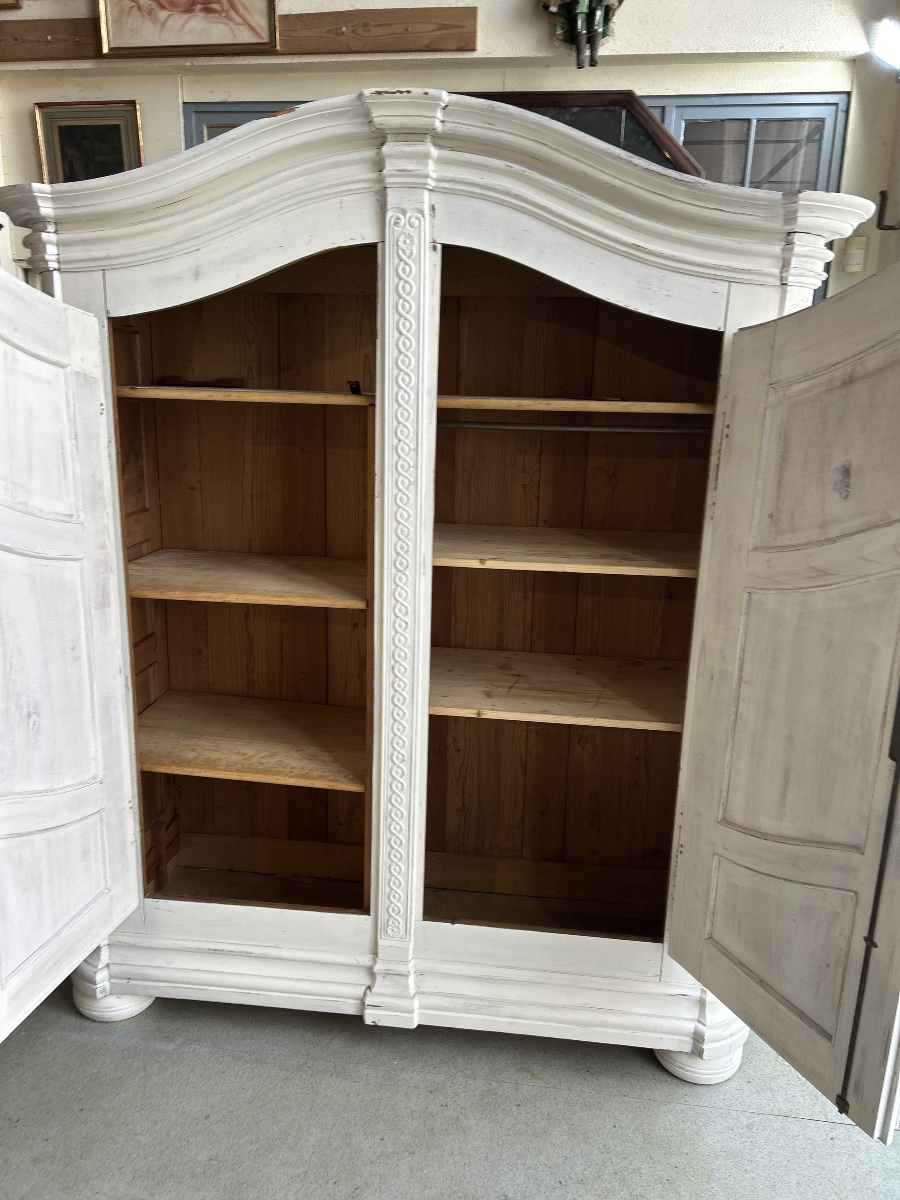 Armoire alsacienne style Louis XIV peinte aux étoiles -photo-7