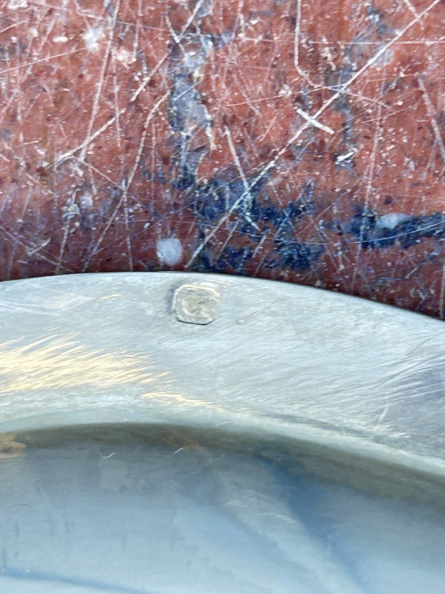 Saucière en argent massif, style LXV, armoiries -photo-3