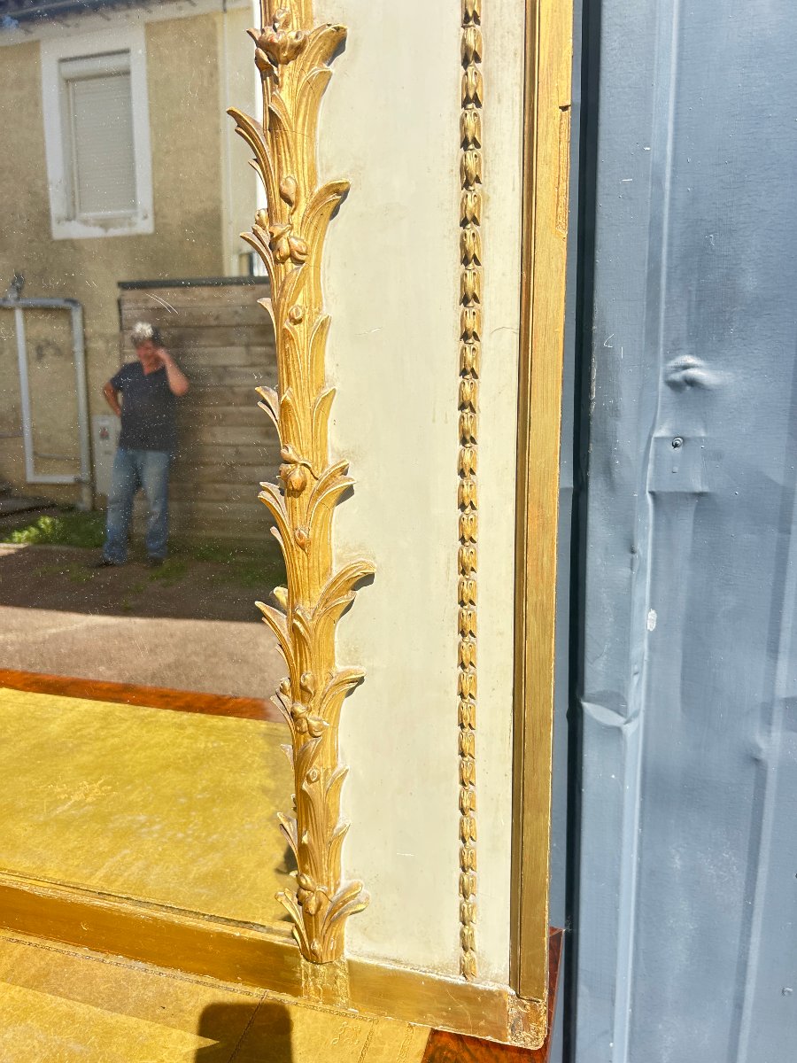 Wood Paneling Forming A Trumeau, Romantic Scene, Louis XV Style-photo-8