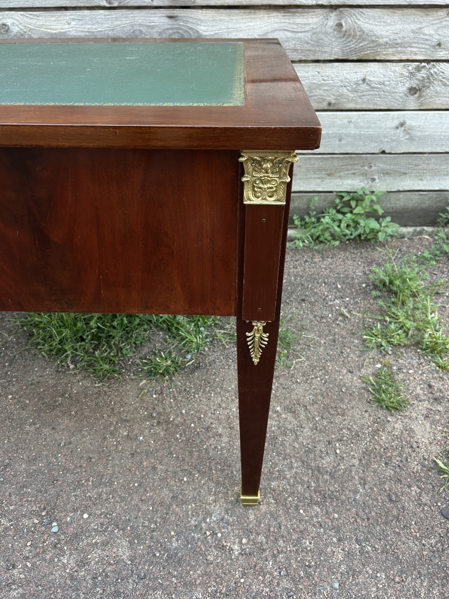 Bureau plat en acajou de Style Restauration -photo-4