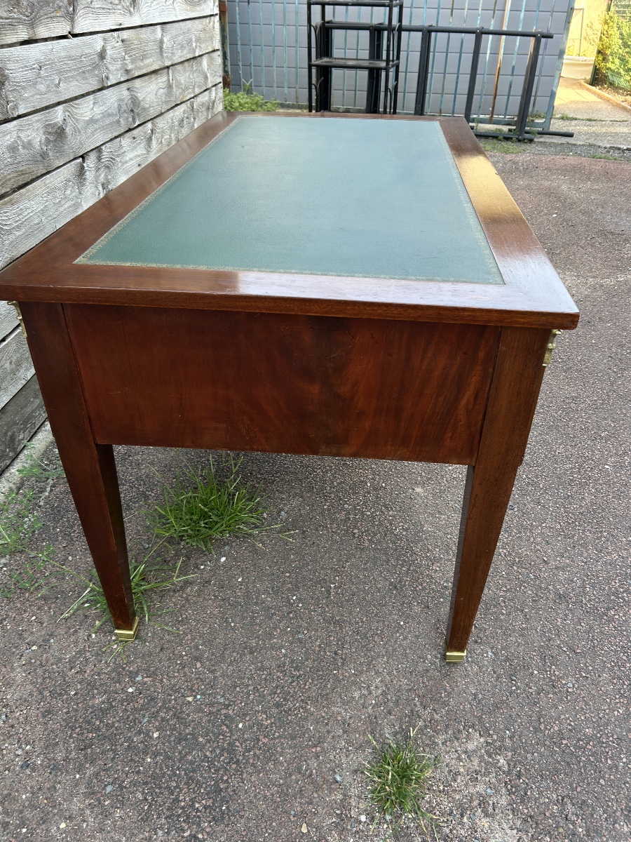 Bureau plat en acajou de Style Restauration -photo-2
