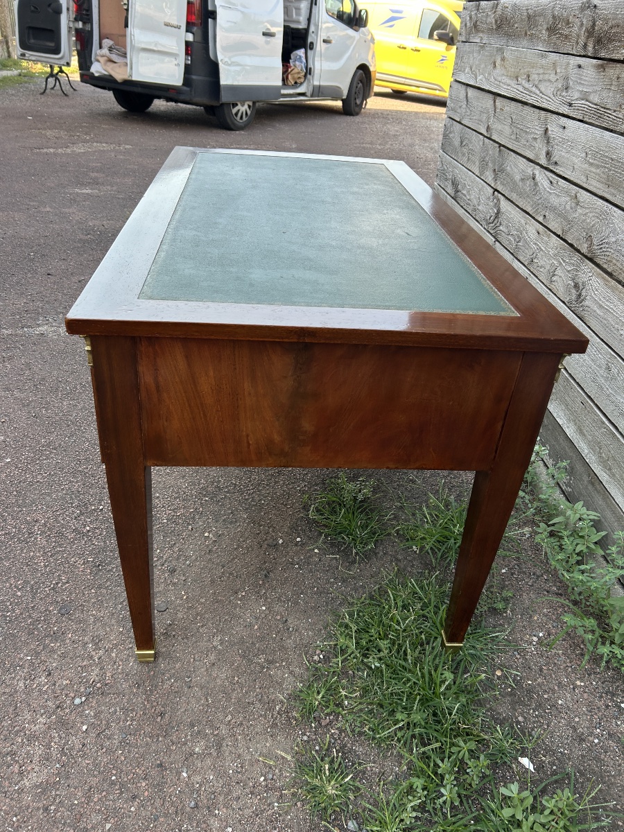 Bureau plat en acajou de Style Restauration -photo-3