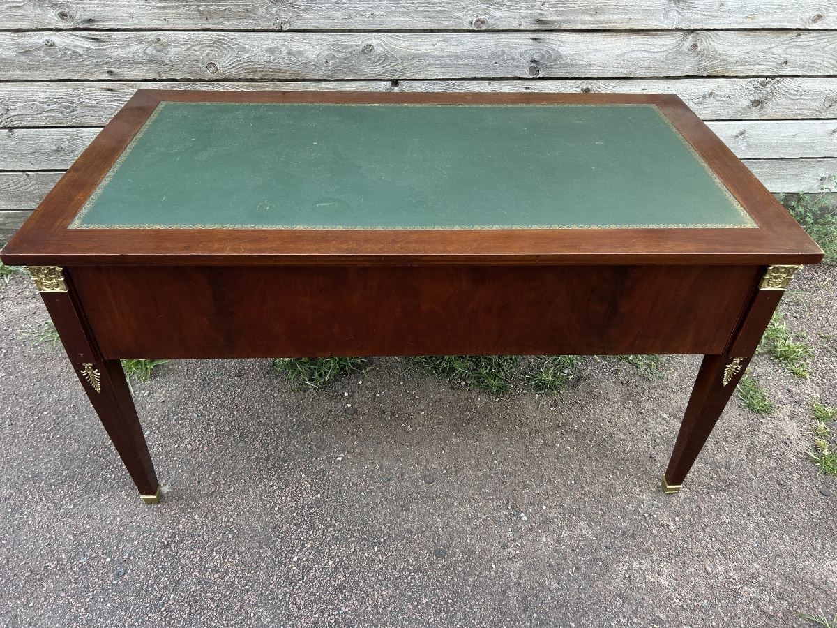 Bureau plat en acajou de Style Restauration -photo-4