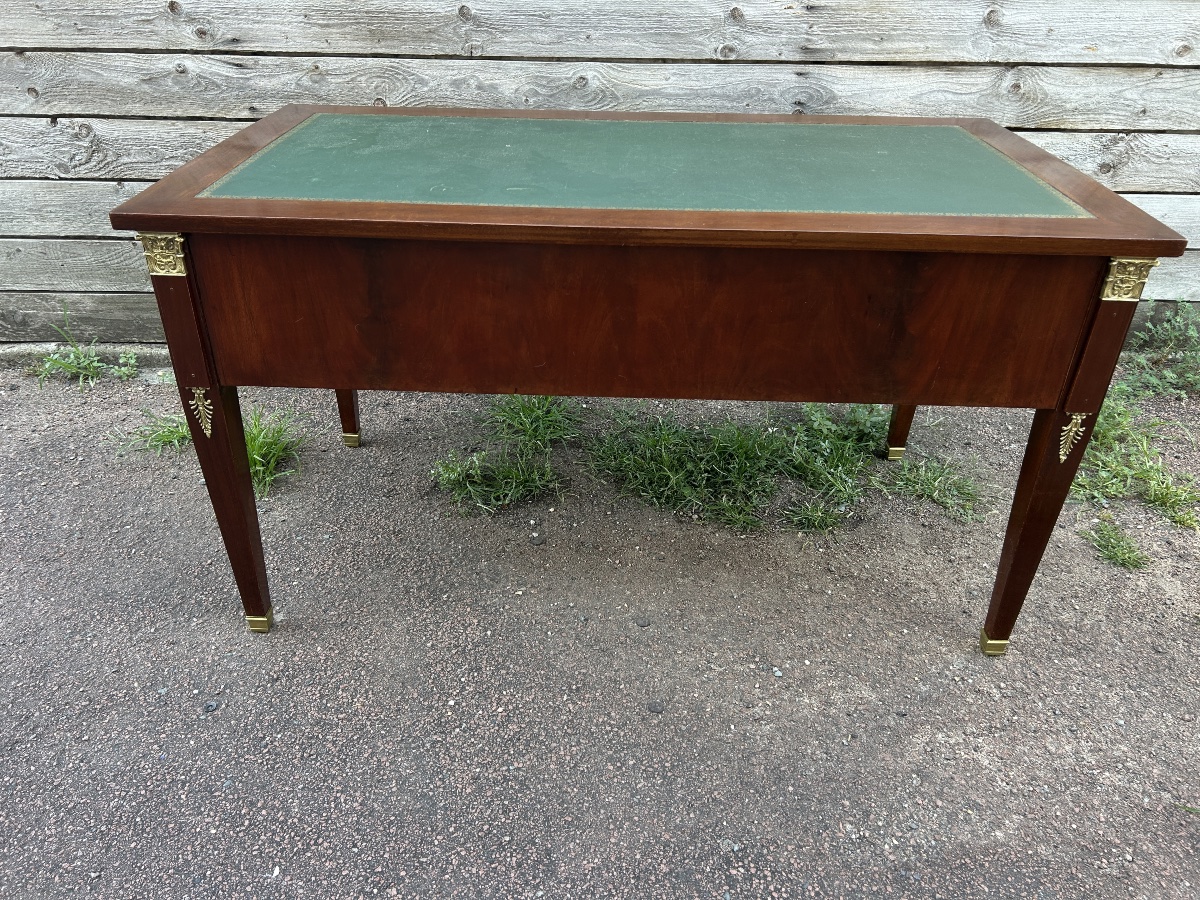 Bureau plat en acajou de Style Restauration -photo-5
