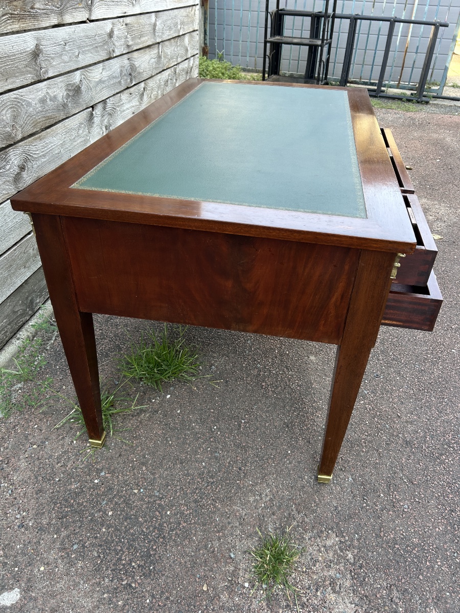 Bureau plat en acajou de Style Restauration -photo-6
