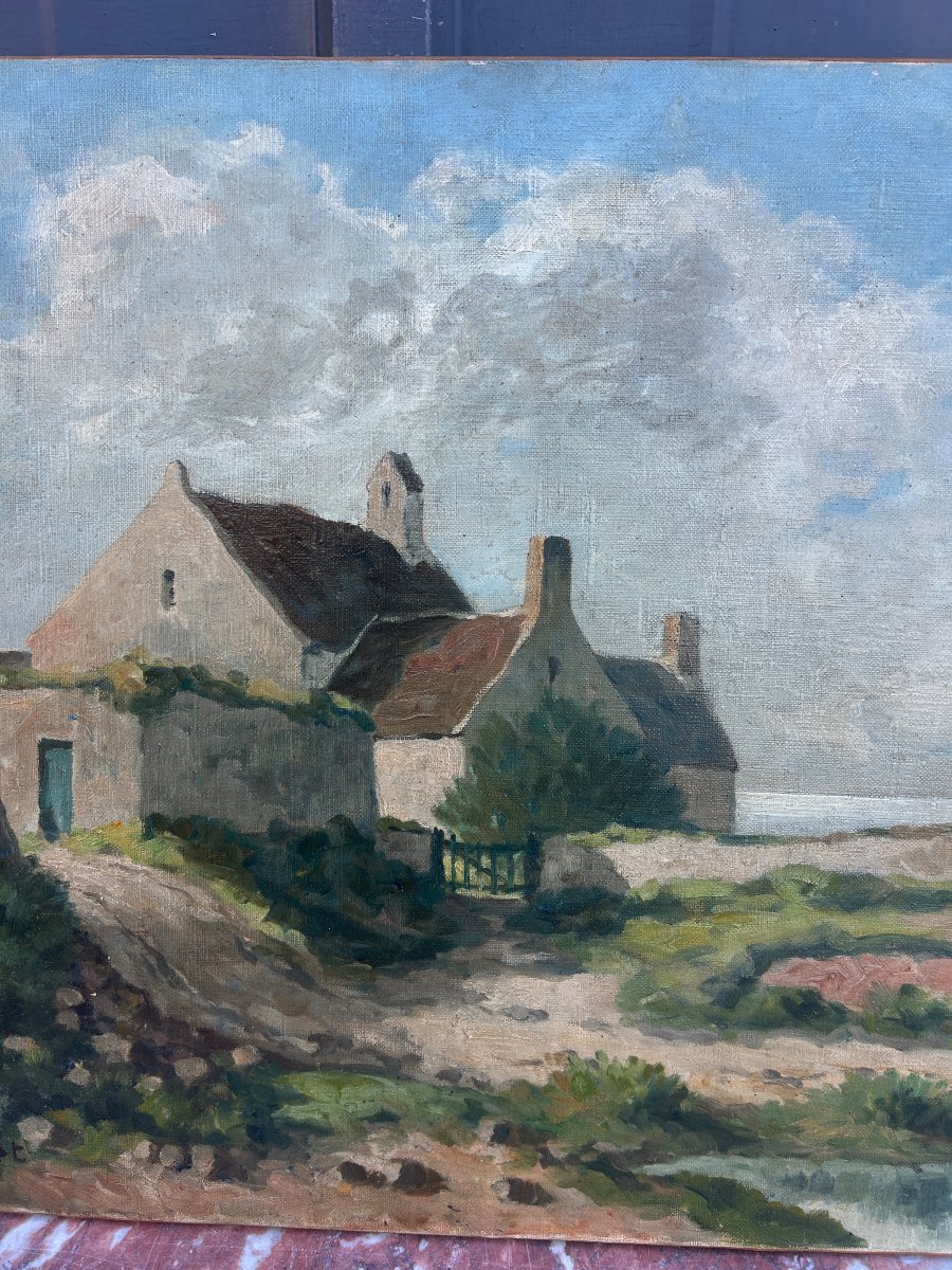 Church And Homes On The Breton Coast-photo-2