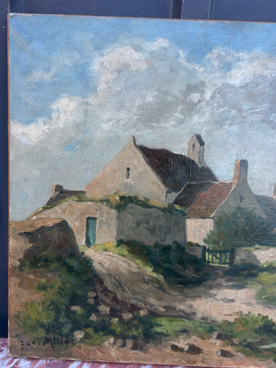 Church And Homes On The Breton Coast-photo-4