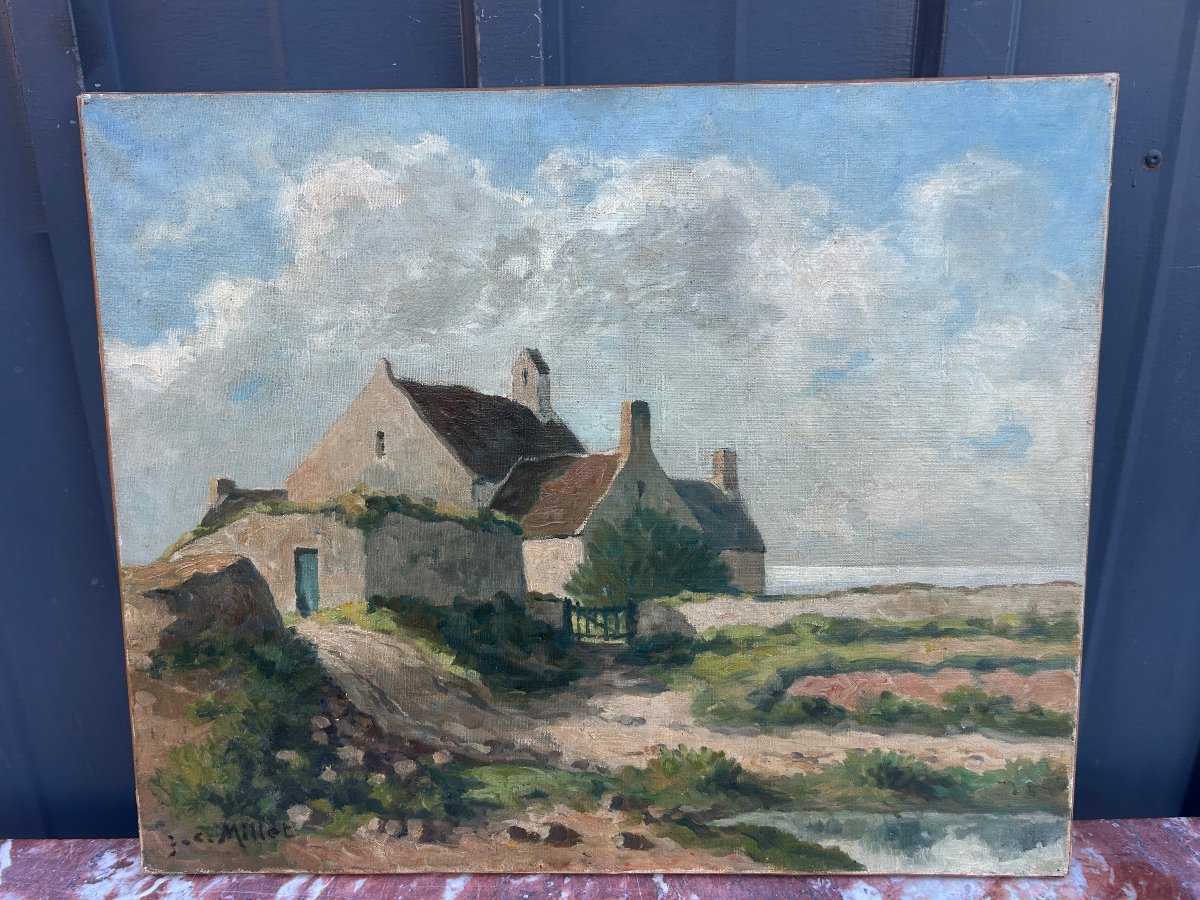 Church And Homes On The Breton Coast-photo-2