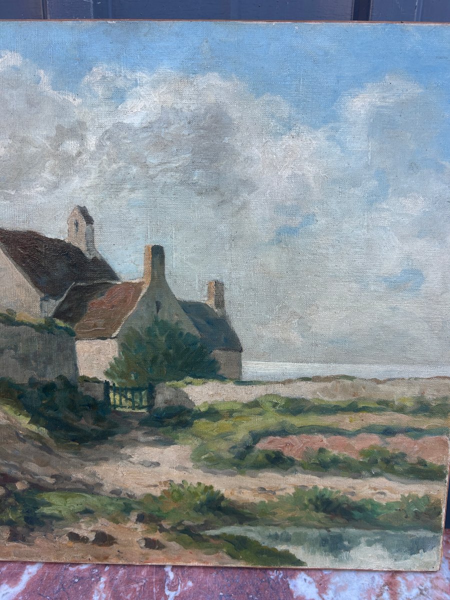 Church And Homes On The Breton Coast-photo-5