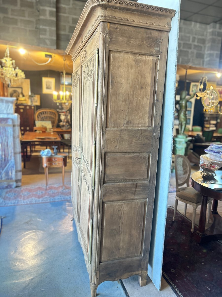 Two-door Cabinet, Louis XV Style, Stripped Wood, 19th Century-photo-2