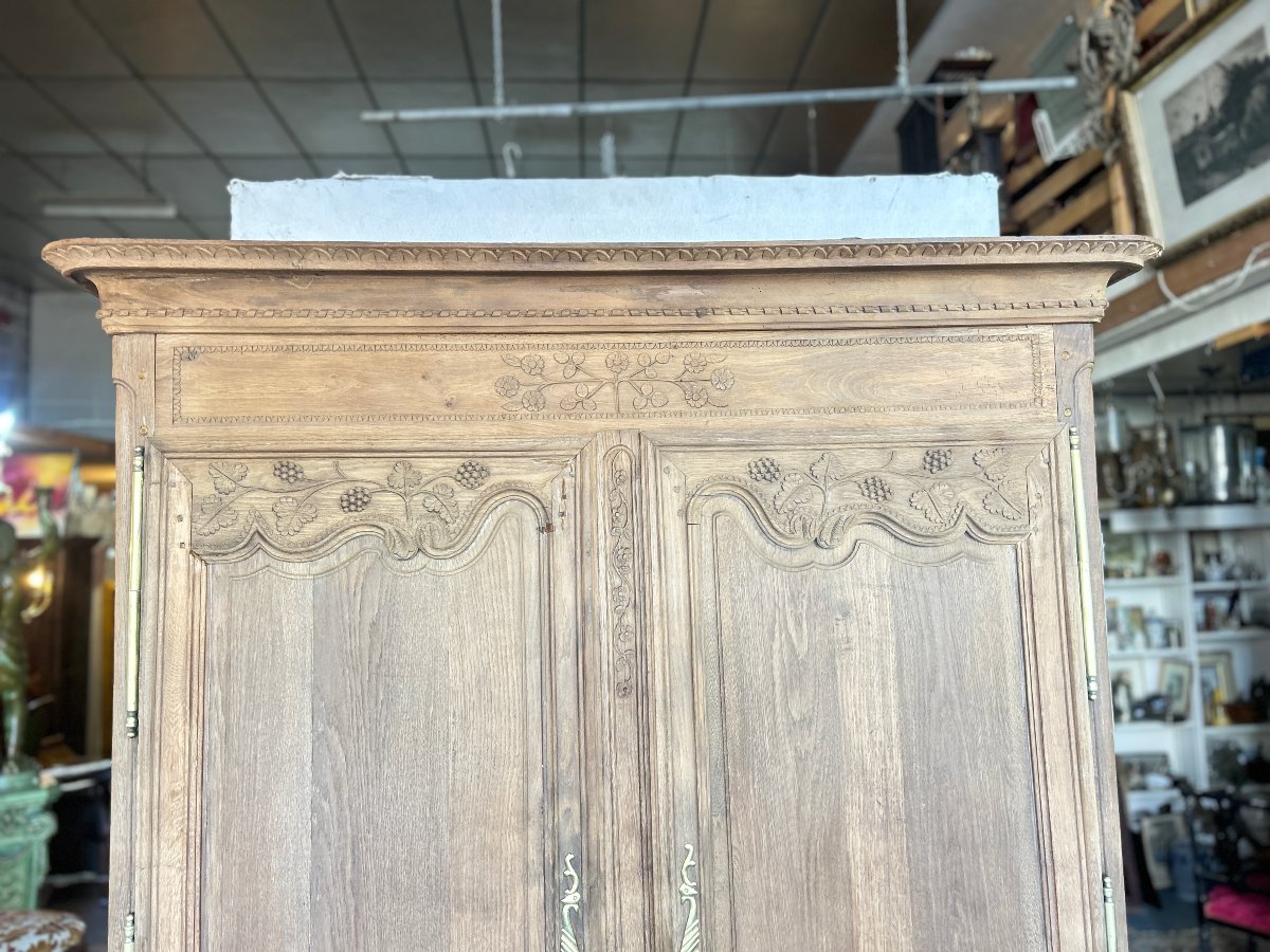 Two-door Cabinet, Louis XV Style, Stripped Wood, 19th Century-photo-6