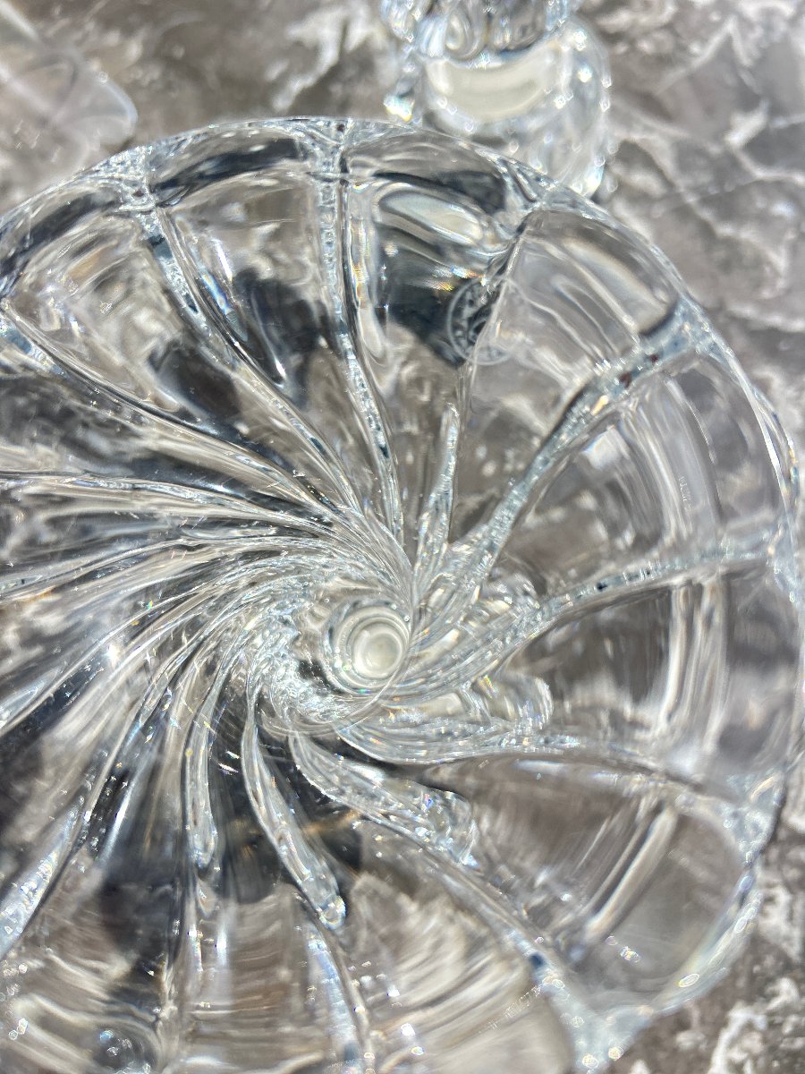 Paire de photophores en cristal de Baccarat -photo-2