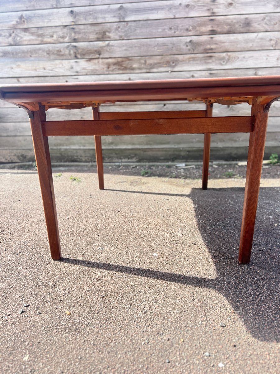 Rectangular Scandinavian-style Teak Table-photo-2