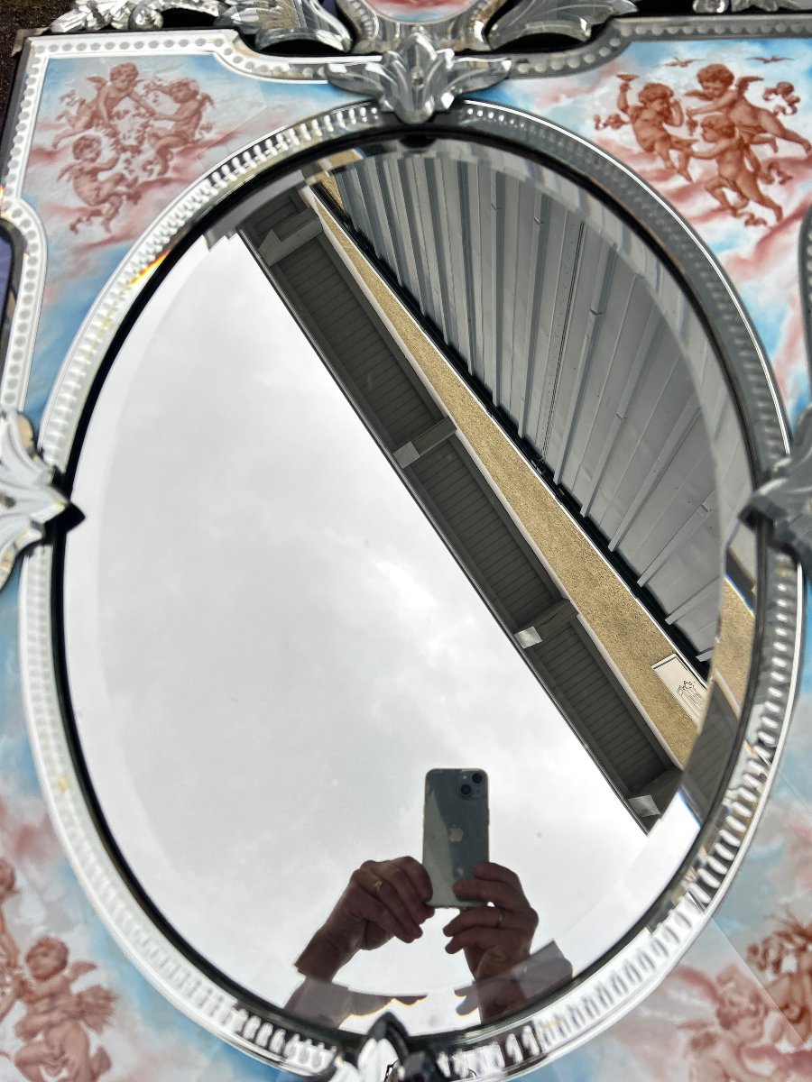 Napoleon III Venetian Mirror With The Four Seasons-photo-4