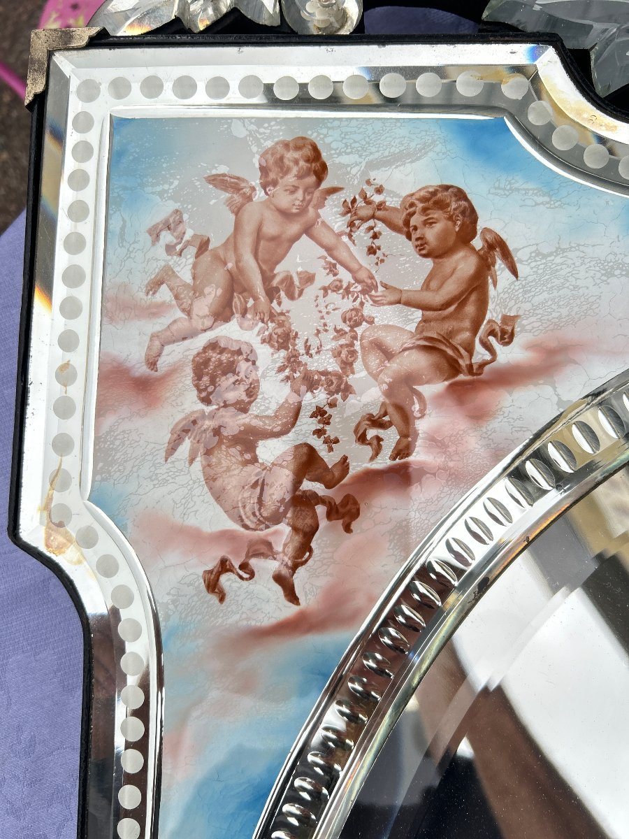 Napoleon III Venetian Mirror With The Four Seasons-photo-2