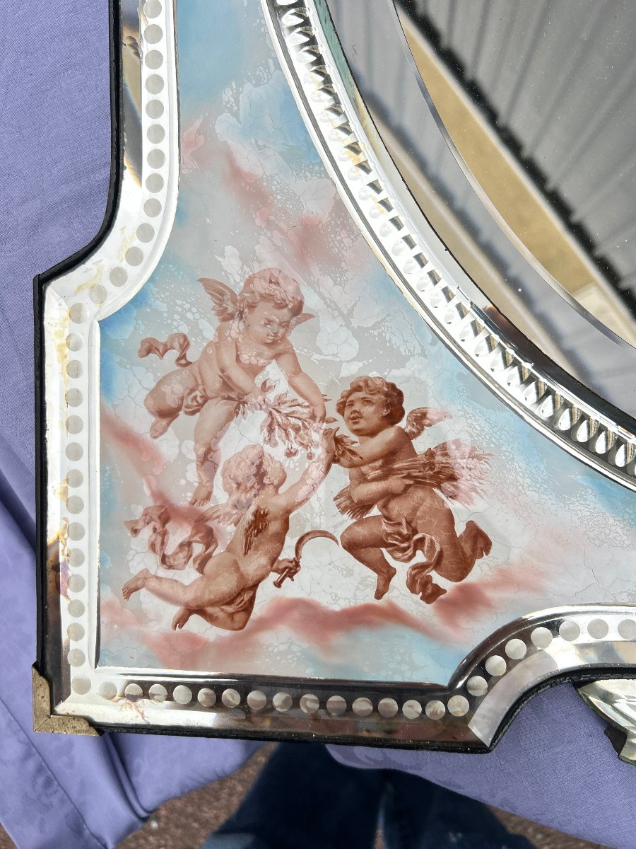 Napoleon III Venetian Mirror With The Four Seasons-photo-3