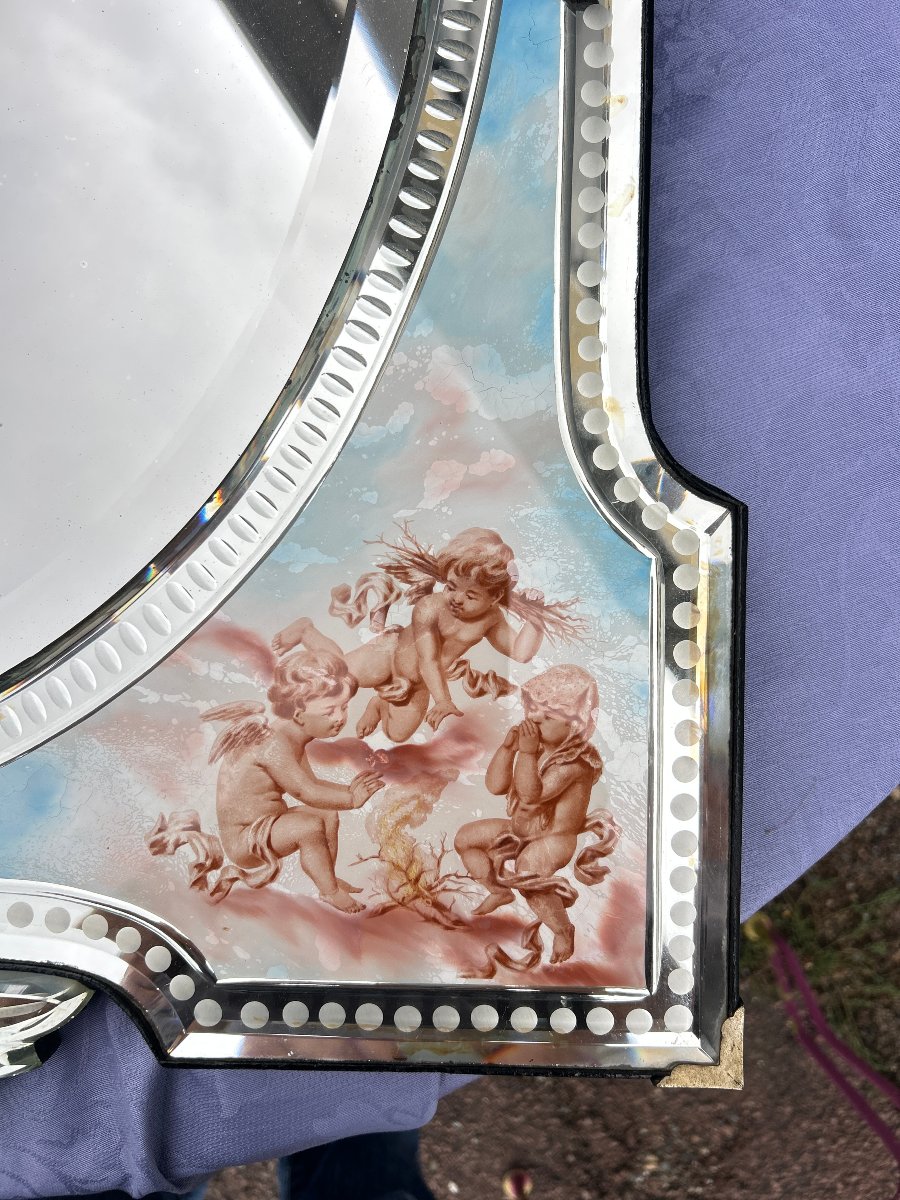Napoleon III Venetian Mirror With The Four Seasons-photo-4