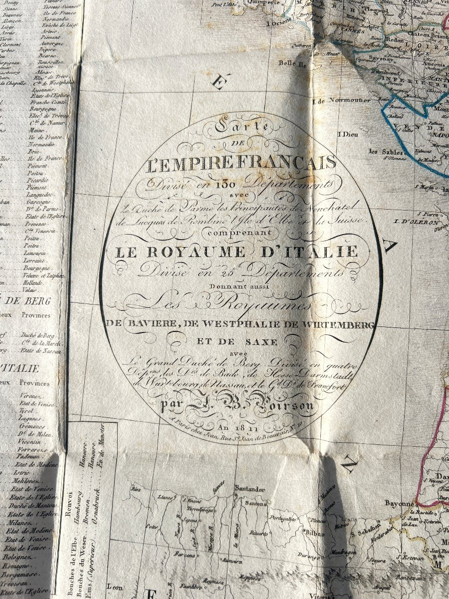 Carte de l'Empire français et du Royaume d'Italie 1811-photo-2