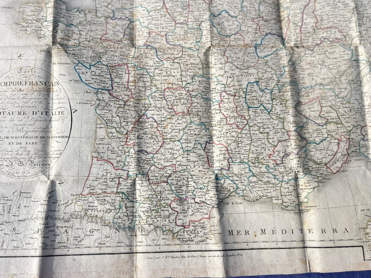 Carte de l'Empire français et du Royaume d'Italie 1811-photo-4