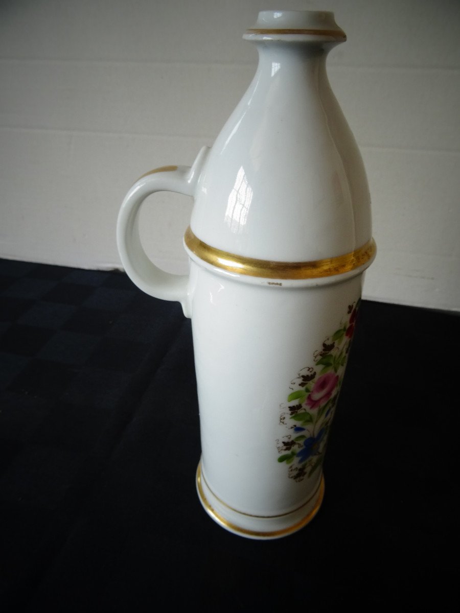 Porcelain Water Bottle, Floral Decor-photo-2