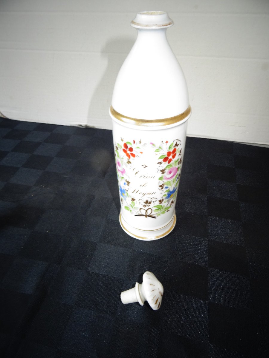 Porcelain Water Bottle, Floral Decor-photo-3