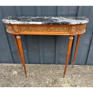 Louis XVI Style Console, Marble Top