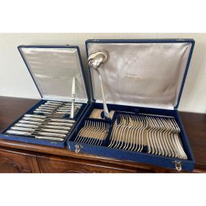 Boulenger 61-piece Silver Metal Cutlery Set