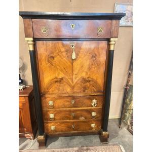Empire-style Secretary Desk With A Drop-leaf