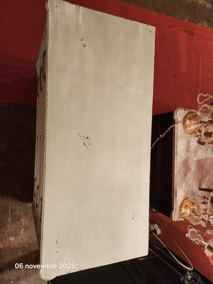 Louis XVI Painted Commode, Late 18th Century-photo-8
