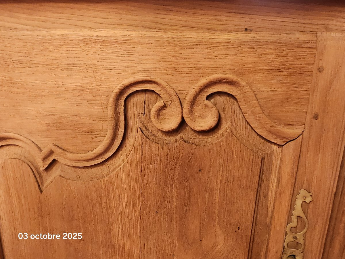 Louis XV Style Striped Oak Sideboard, 18th Century -photo-3