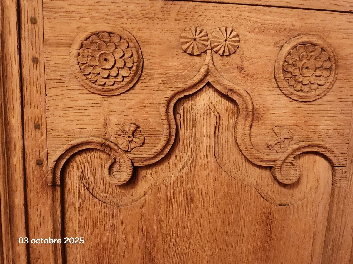 Louis XV Style Striped Oak Sideboard, 18th Century -photo-4