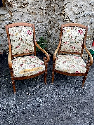 Pair Of Directoire Armchairs