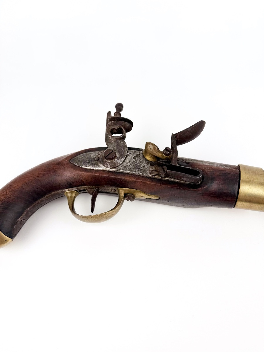 French Flintlock Pistol – Model An XIII – 1813 – Tulle Imperial Arsenal – Napoleonic Era-photo-3