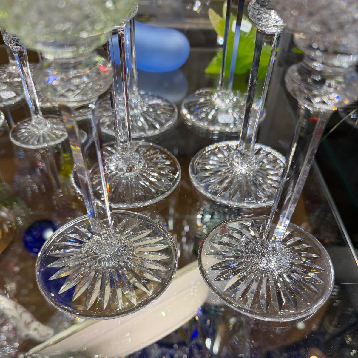 Tommy Saint-Louis – Service de 6 verres Roemer en cristal multicolore-photo-3