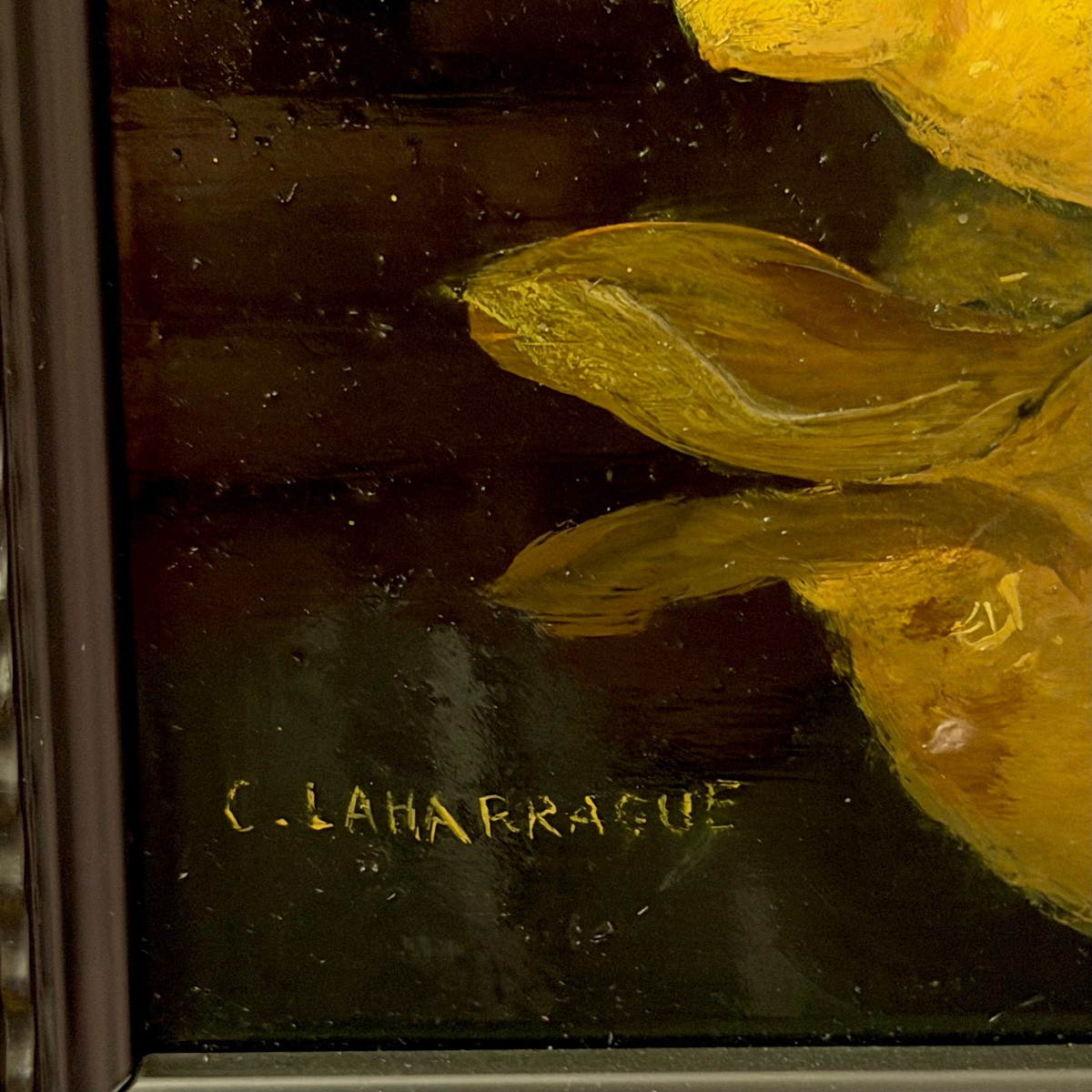 Carlos Laharrague Rodríguez-bauza - Still Life With Lemons On A Black Background-photo-4