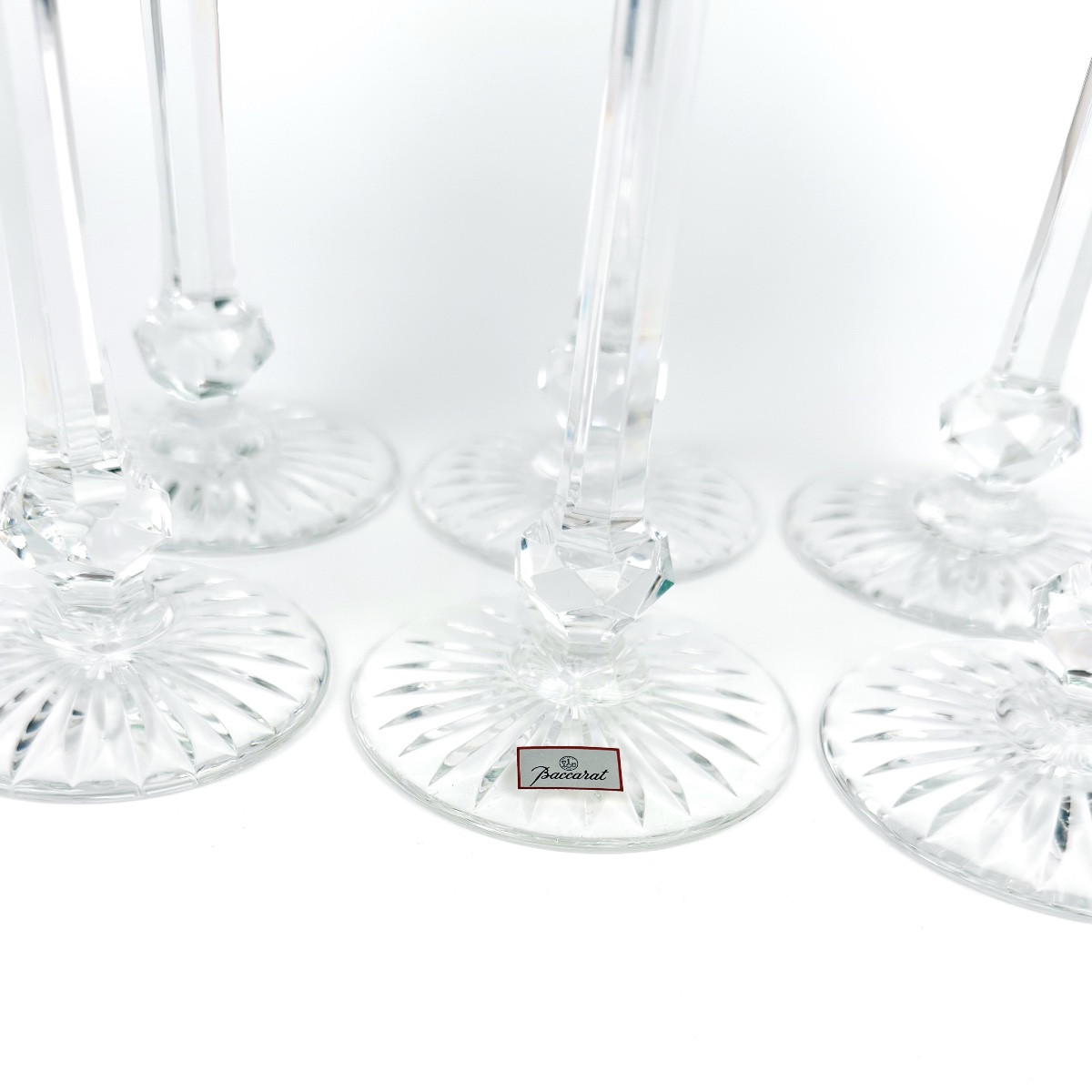 Baccarat – 6 verres Roemer modèle Colbert vert-photo-2