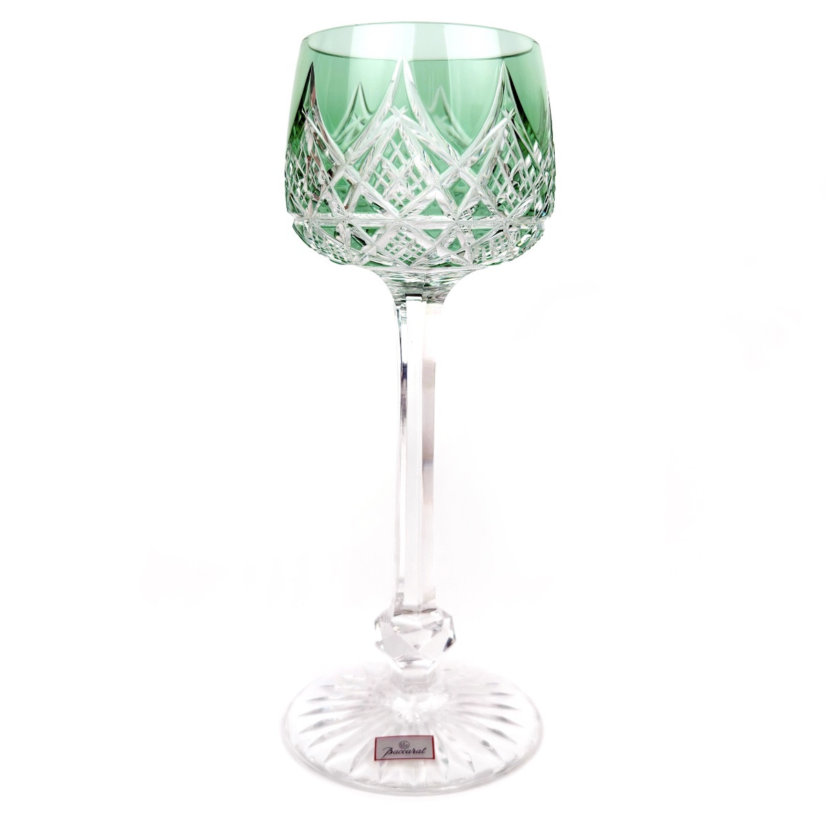 Baccarat – 6 verres Roemer modèle Colbert vert-photo-2