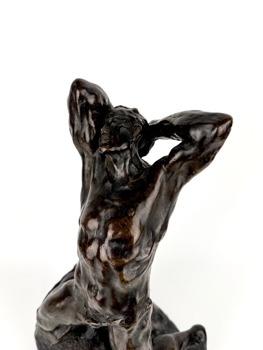 Alfredo Pina – “extreme Effort,” Bronze Sculpture-photo-2