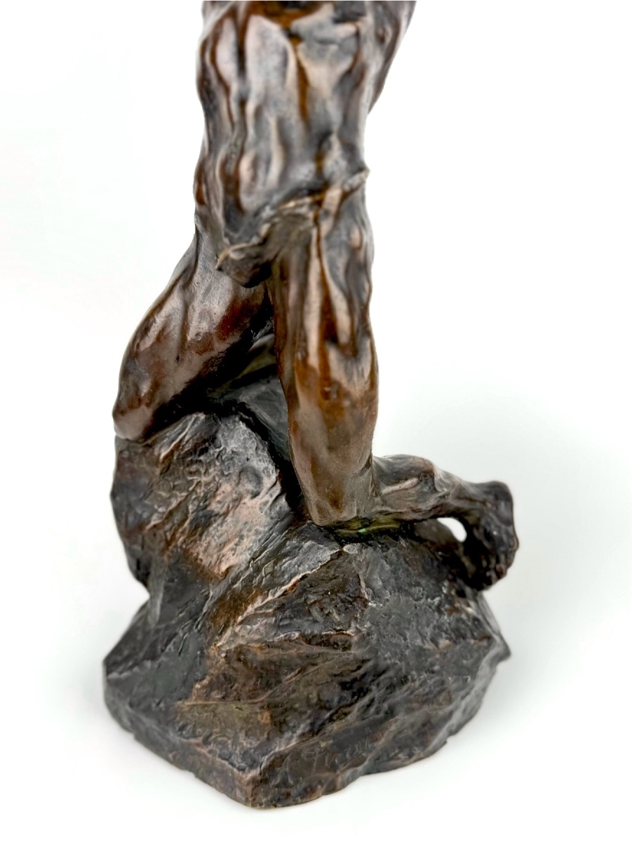 Alfredo Pina – “extreme Effort,” Bronze Sculpture-photo-3