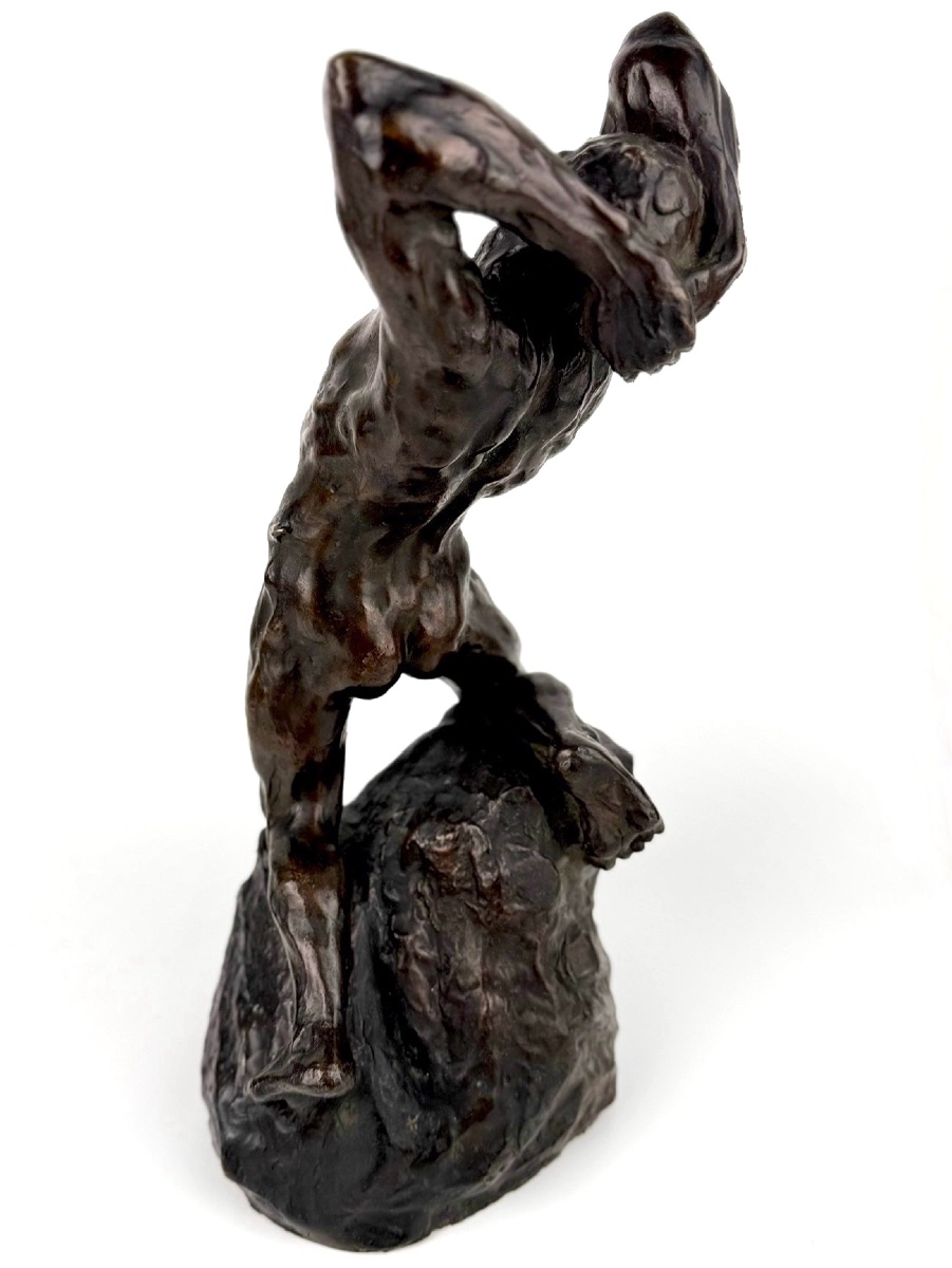 Alfredo Pina – “extreme Effort,” Bronze Sculpture-photo-4