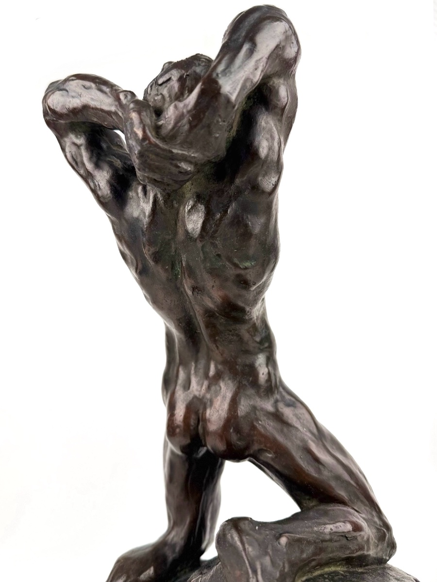 Alfredo Pina – “extreme Effort,” Bronze Sculpture-photo-1