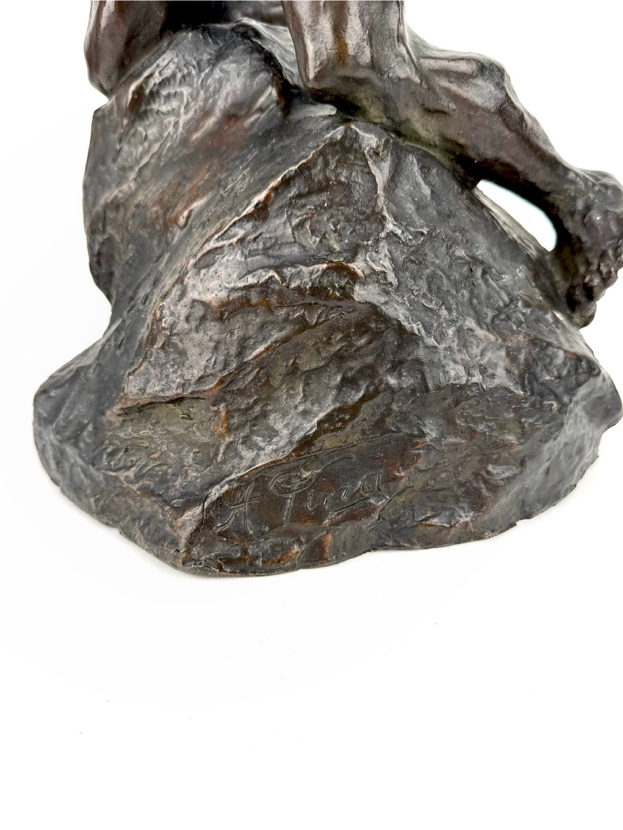 Alfredo Pina – “extreme Effort,” Bronze Sculpture-photo-2