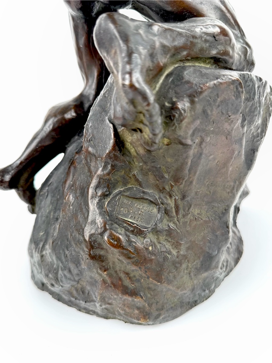 Alfredo Pina – “extreme Effort,” Bronze Sculpture-photo-3