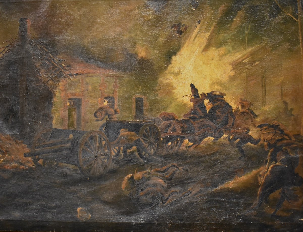 A. Peemans - The Bombing Of A Convoy - World War I - British - 1916 --photo-3