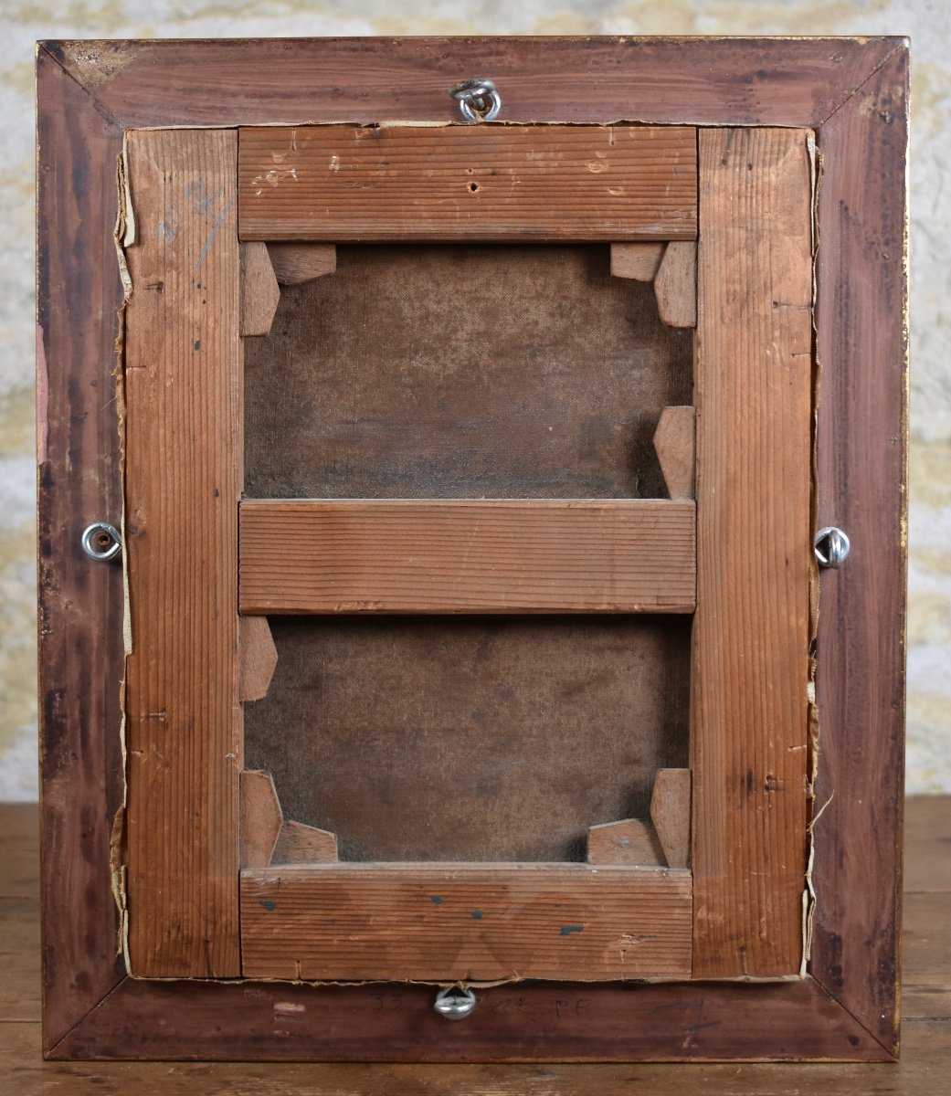 Paire de portraits du XVIIIe - huiles sur toile-photo-6